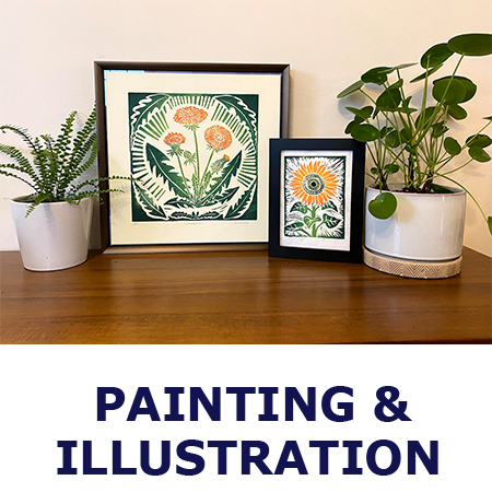 Art gallery painting labels
